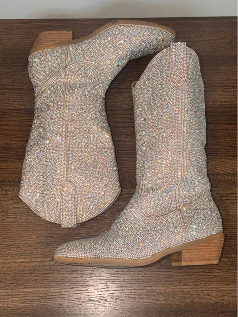 Madden Girl Redford Rhinestone Western Boots Size 7